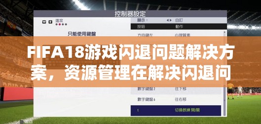 FIFA18游戏闪退问题解决方案，资源管理在解决闪退问题中的重要性及高效应用策略