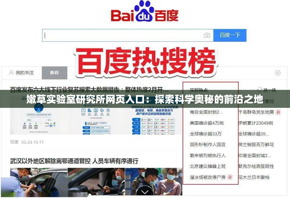 嫩草实验室研究所网页入口：探索科学奥秘的前沿之地