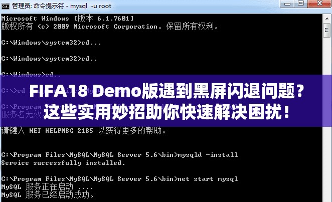 FIFA18 Demo版遇到黑屏闪退问题？这些实用妙招助你快速解决困扰！