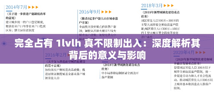 完全占有 1lvlh 真不限制出入：深度解析其背后的意义与影响