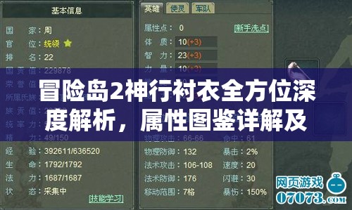 冒险岛2神行衬衣全方位深度解析，属性图鉴详解及实战应用价值探讨