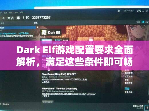 Dark Elf游戏配置要求全面解析，满足这些条件即可畅玩