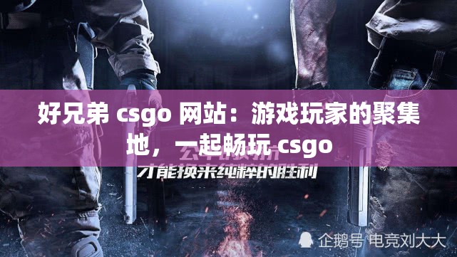 好兄弟 csgo 网站：游戏玩家的聚集地，一起畅玩 csgo