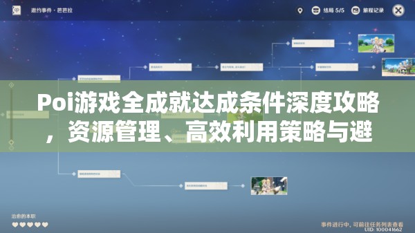 Poi游戏全成就达成条件深度攻略，资源管理、高效利用策略与避免浪费技巧