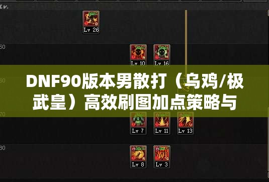 DNF90版本男散打（乌鸡/极武皇）高效刷图加点策略与技能解析