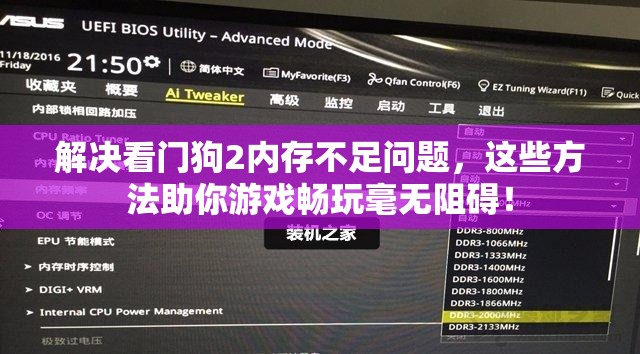 解决看门狗2内存不足问题，这些方法助你游戏畅玩毫无阻碍！