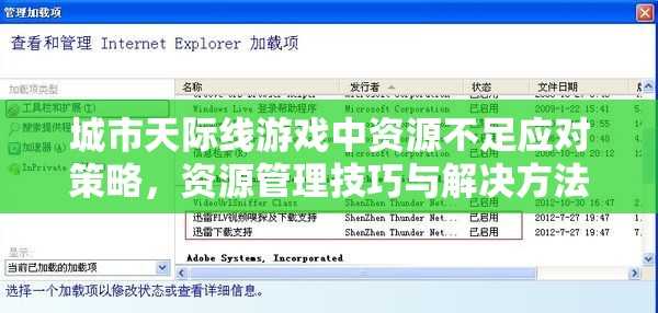 城市天际线游戏中资源不足应对策略，资源管理技巧与解决方法的重要性解析