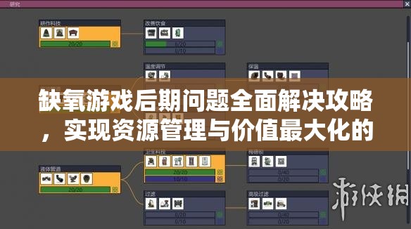 缺氧游戏后期问题全面解决攻略，实现资源管理与价值最大化的高效策略