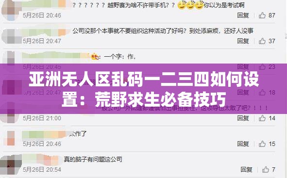 亚洲无人区乱码一二三四如何设置：荒野求生必备技巧