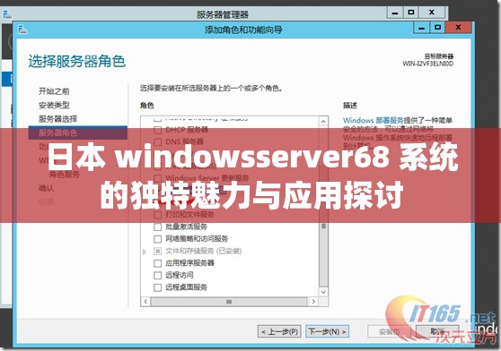 日本 windowsserver68 系统的独特魅力与应用探讨