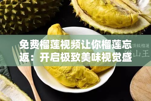 免费榴莲视频让你榴莲忘返：开启极致美味视觉盛宴