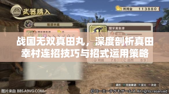 战国无双真田丸，深度剖析真田幸村连招技巧与招式运用策略