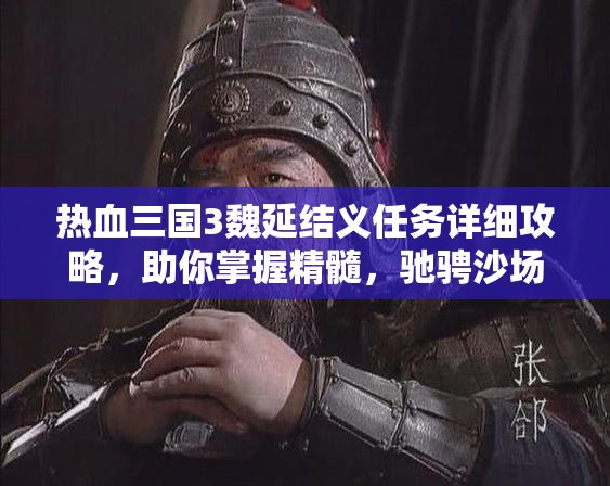 热血三国3魏延结义任务详细攻略，助你掌握精髓，驰骋沙场战无不胜