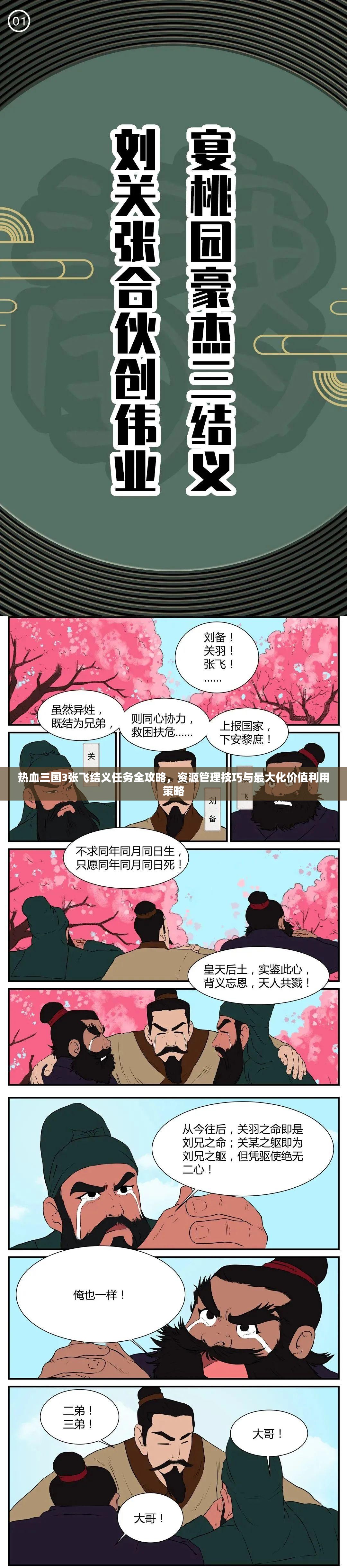 热血三国3张飞结义任务全攻略，资源管理技巧与最大化价值利用策略