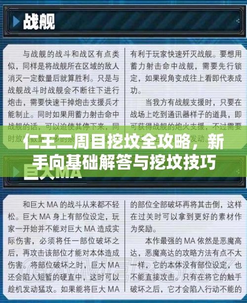 仁王二周目挖坟全攻略，新手向基础解答与挖坟技巧详解