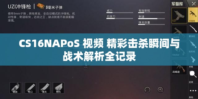 CS16NAPoS 视频 精彩击杀瞬间与战术解析全记录