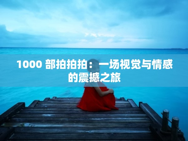 1000 部拍拍拍：一场视觉与情感的震撼之旅