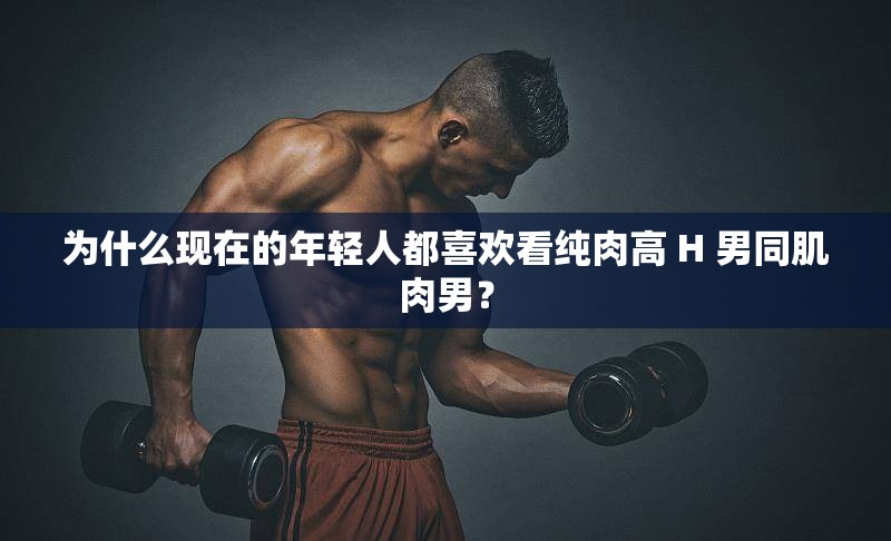 为什么现在的年轻人都喜欢看纯肉高 H 男同肌肉男？